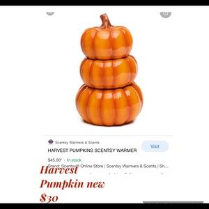 Scentsy Harvest Pumpkin. New in box.